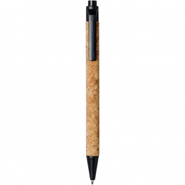 Logo trade corporate gifts picture of: Midar cork and wheat straw ballpoint pen